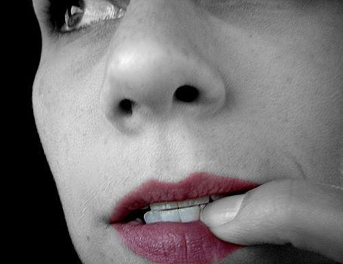 biting nails